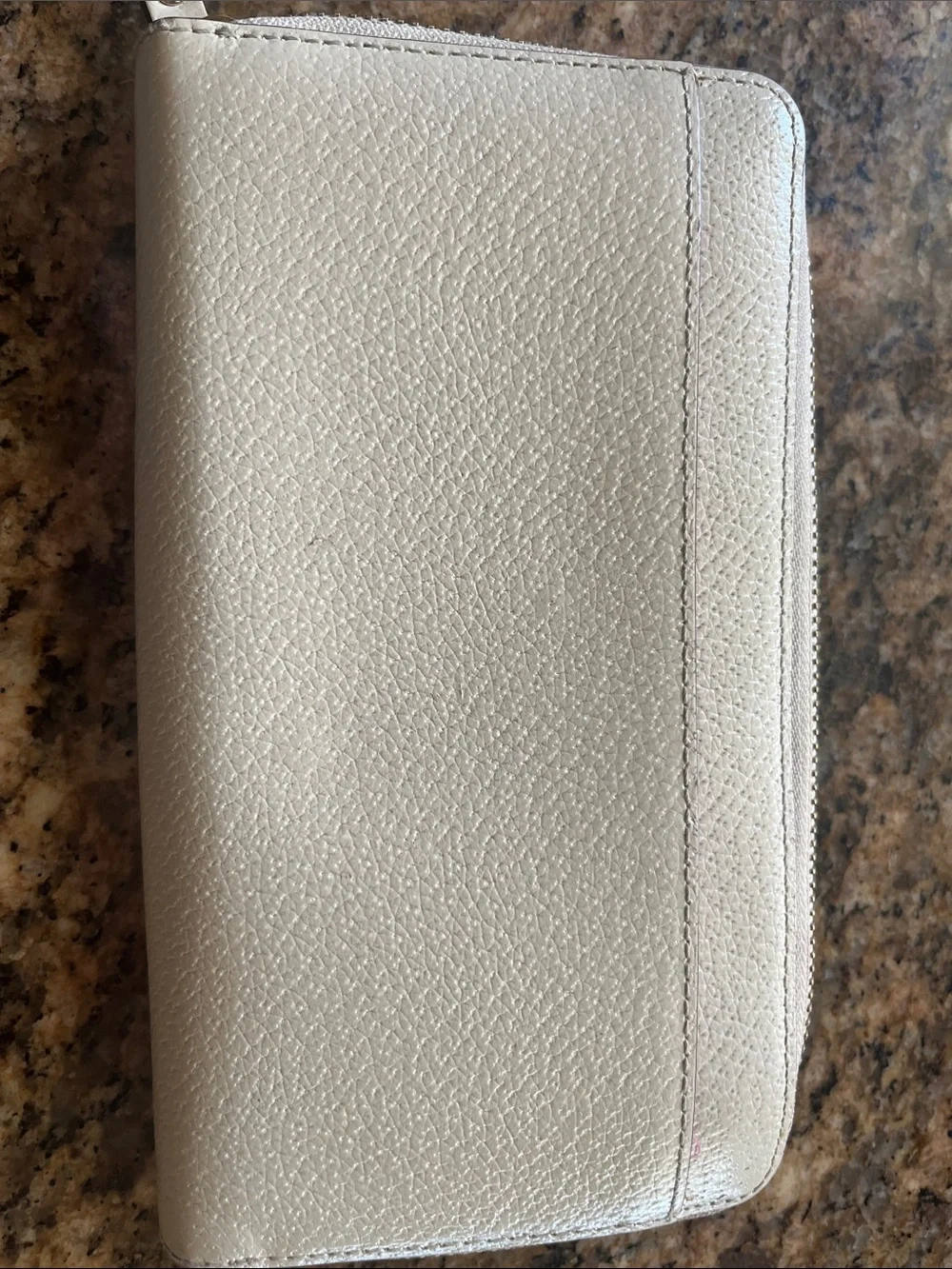 Authentic Kate  spade Ivory Leather Zip Wallet